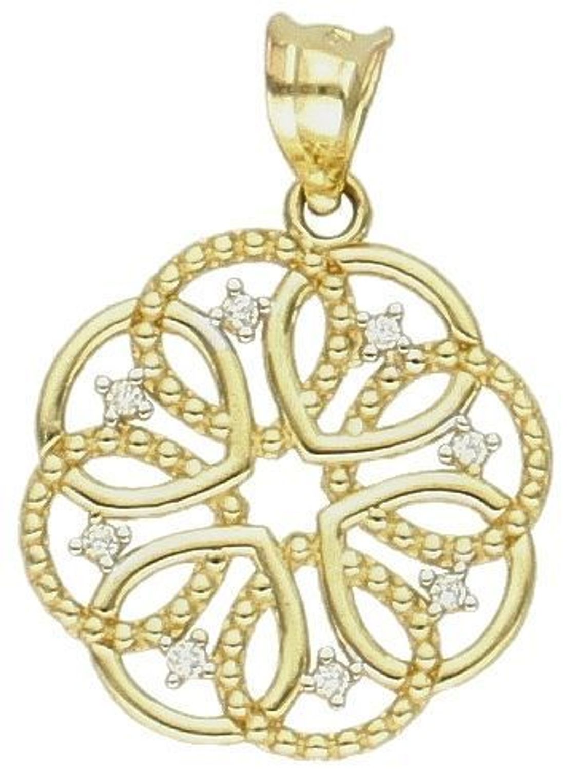 Złota zawieszka 375 ozdobny kwiatek z delikatnymi cyrkoniami ZA 2404 375. Złota zawieszka damska. Złota zawieszka kwiatek próby 375. Złota zawieszka damska. Wisiorek w kształcie kwiatka. Złota zawieszka na prezen.jpg